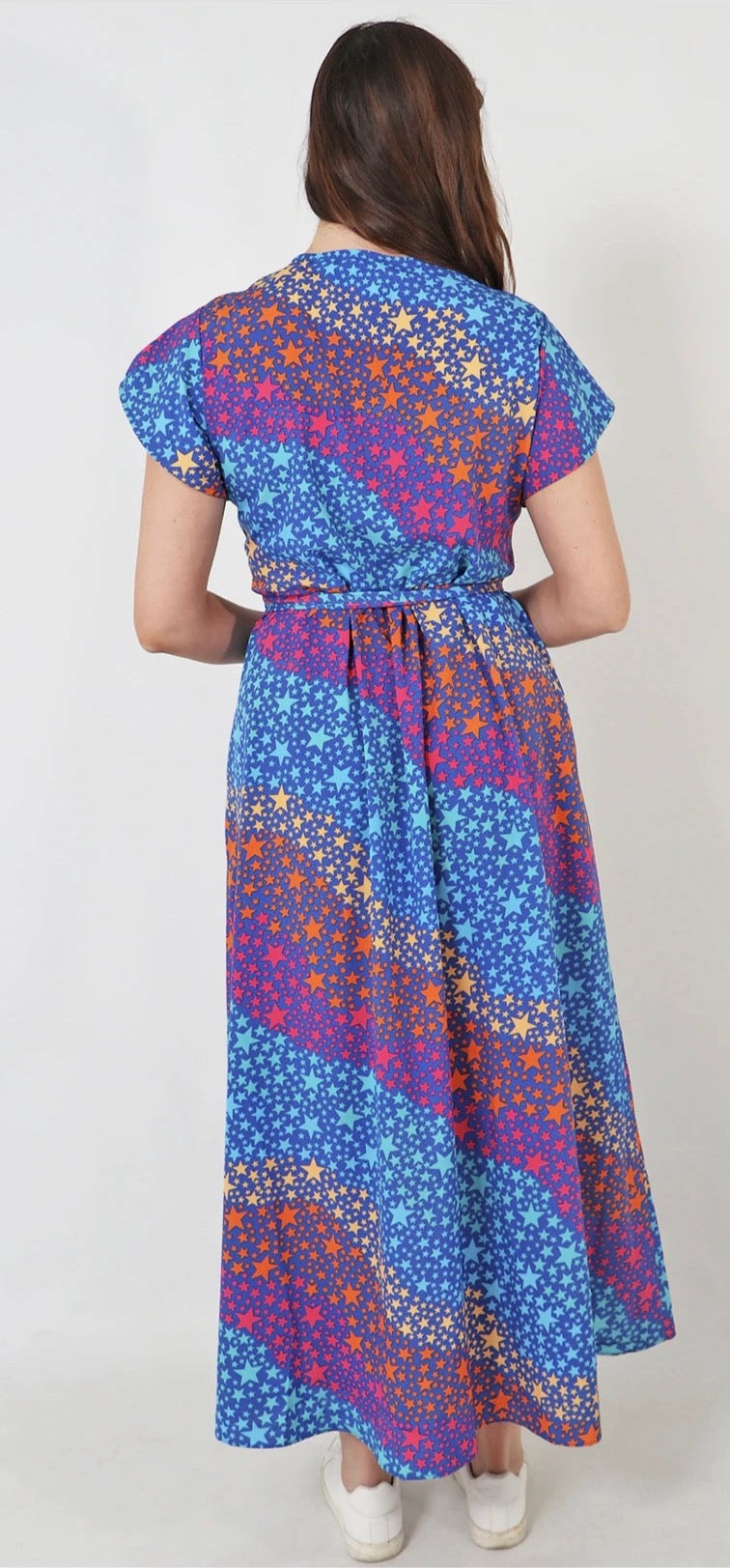 Rainbow Star Wrap Dress – Pinkstring